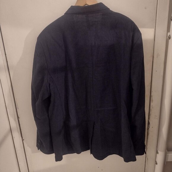 Old Navy 2025 Men Linen-Blend suit XL Blazer 42x30 Chinos, Navy Blue - Picture 5 of 9